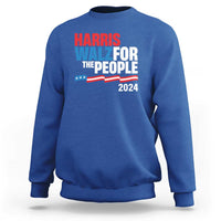 Harris Walz For The People Sweatshirt Presidential Election 2024 American Flag - Wonder Print Shop