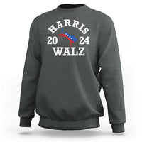 Harris Walz 2024 Sweatshirt Vintage Patriotic Donkey USA Flag - Wonder Print Shop