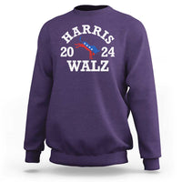 Harris Walz 2024 Sweatshirt Vintage Patriotic Donkey USA Flag - Wonder Print Shop