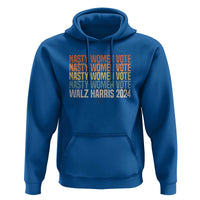 Nasty Women Vote Harris Walz 2024 Hoodie Retro President Election Feminist Voting - Wonder Print Shop