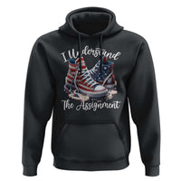 Harris Supporter 2024 Hoodie I Understand The Assignment USA Chucks Pearls - Wonder Print Shop