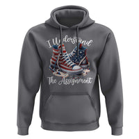 Harris Supporter 2024 Hoodie I Understand The Assignment USA Chucks Pearls - Wonder Print Shop