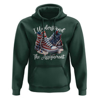 Harris Supporter 2024 Hoodie I Understand The Assignment USA Chucks Pearls - Wonder Print Shop