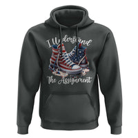 Harris Supporter 2024 Hoodie I Understand The Assignment USA Chucks Pearls - Wonder Print Shop