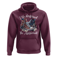 Harris Supporter 2024 Hoodie I Understand The Assignment USA Chucks Pearls - Wonder Print Shop