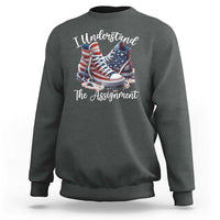 Harris Supporter 2024 Sweatshirt I Understand The Assignment USA Chucks Pearls - Wonder Print Shop