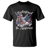 Harris Supporter 2024 T Shirt I Understand The Assignment USA Chucks Pearls - Wonder Print Shop