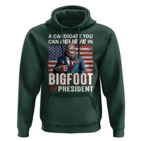 Funny Bigfoot For President Hoodie A Candidate You Can Believe In 2024 Sasquatch USA Flag - Wonder Print Shop