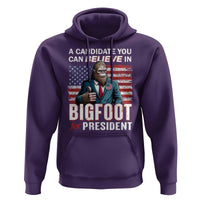 Funny Bigfoot For President Hoodie A Candidate You Can Believe In 2024 Sasquatch USA Flag - Wonder Print Shop