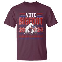 Funny Presidential Election Bigfoot T Shirt Vote Bigfoot A Candidate You Can Believe In 2024 - Wonder Print Shop