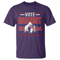 Funny Presidential Election Bigfoot T Shirt Vote Bigfoot A Candidate You Can Believe In 2024 - Wonder Print Shop