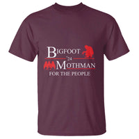 Funny Bigfoot Mothman'24 For The People T Shirt American Flag President Election - Wonder Print Shop