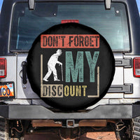 Funny Dont Forget My Discount Spare Tire Cover Old People Gag Retro Sunset - Wonder Print Shop