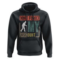 Funny Dont Forget My Discount Hoodie Old People Gag Retro Sunset - Wonder Print Shop