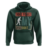 Funny Dont Forget My Discount Hoodie Old People Gag Retro Sunset - Wonder Print Shop