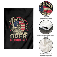 Workers Over Billionaires Garden Flag Social Justice Statue Of Liberty - Wonder Print Shop