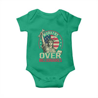 Workers Over Billionaires Baby Onesie Social Justice Statue Of Liberty - Wonder Print Shop