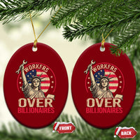 Workers Over Billionaires Ceramic Ornament Social Justice Statue Of Liberty - Wonder Print Shop