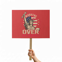 Workers Over Billionaires Protest Sign Social Justice Statue Of Liberty - Wonder Print Shop