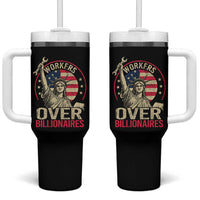 Workers Over Billionaires Tumbler With Handle Social Justice Statue Of Liberty - Wonder Print Shop