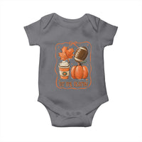 Tis The Season Fall Thanksgiving Baby Onesie Retro Coquette Bow American Football Pumpkin - Wonder Print Shop
