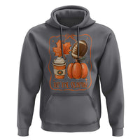 Tis The Season Fall Thanksgiving Hoodie Retro Coquette Bow American Football Pumpkin - Wonder Print Shop