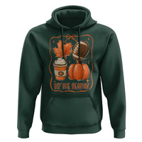 Tis The Season Fall Thanksgiving Hoodie Retro Coquette Bow American Football Pumpkin - Wonder Print Shop