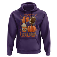 Tis The Season Fall Thanksgiving Hoodie Retro Coquette Bow American Football Pumpkin - Wonder Print Shop