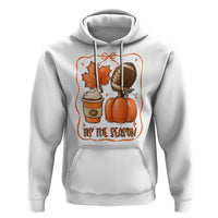 Tis The Season Fall Thanksgiving Hoodie Retro Coquette Bow American Football Pumpkin - Wonder Print Shop
