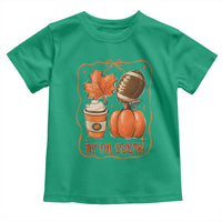 Tis The Season Fall Thanksgiving Toddler T Shirt Retro Coquette Bow American Football Pumpkin - Wonder Print Shop