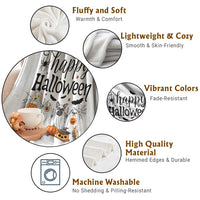 Happy Halloween Dog Ghost Spooky Season Throw Blanket - Wonder Print Shop