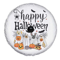 Happy Halloween Dog Ghost Spooky Season Spare Tire Cover - Wonder Print Shop