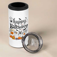 Happy Halloween Dog Ghost Spooky Season 4 in 1 Can Cooler Tumbler - Wonder Print Shop