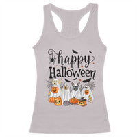 Happy Halloween Dog Ghost Spooky Season Racerback Tank Top - Wonder Print Shop