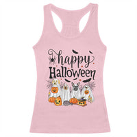 Happy Halloween Dog Ghost Spooky Season Racerback Tank Top - Wonder Print Shop