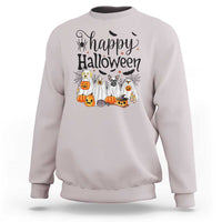 Happy Halloween Dog Ghost Spooky Season Sweatshirt - Wonder Print Shop