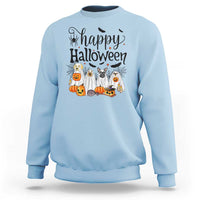 Happy Halloween Dog Ghost Spooky Season Sweatshirt - Wonder Print Shop