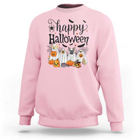 Happy Halloween Dog Ghost Spooky Season Sweatshirt - Wonder Print Shop