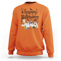 Happy Halloween Dog Ghost Spooky Season Sweatshirt - Wonder Print Shop