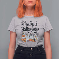 Happy Halloween Dog Ghost Spooky Season T Shirt For Women - Wonder Print Shop