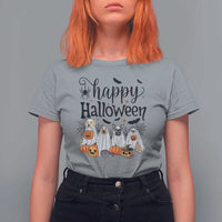 Happy Halloween Dog Ghost Spooky Season T Shirt For Women - Wonder Print Shop