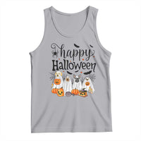 Happy Halloween Dog Ghost Spooky Season Tank Top - Wonder Print Shop
