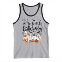 Happy Halloween Dog Ghost Spooky Season Tank Top - Wonder Print Shop