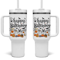 Happy Halloween Dog Ghost Spooky Season Tumbler With Handle - Wonder Print Shop