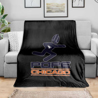 Chicago Pope Leo XIV American Football Throw Blanket - Wonder Print Shop
