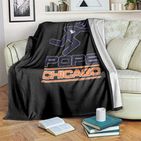Chicago Pope Leo XIV American Football Throw Blanket - Wonder Print Shop