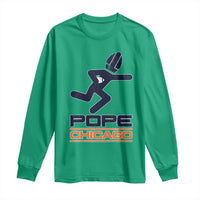 Chicago Pope Leo XIV American Football Long Sleeve Shirt - Wonder Print Shop