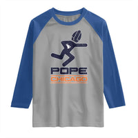 Chicago Pope Leo XIV American Football Raglan Shirt - Wonder Print Shop