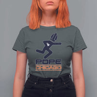 Chicago Pope Leo XIV American Football T Shirt For Women - Wonder Print Shop