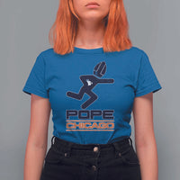 Chicago Pope Leo XIV American Football T Shirt For Women - Wonder Print Shop